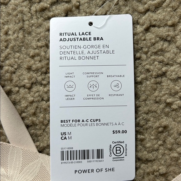 Athleta Ritual Lace Bra - Picture 2 of 5